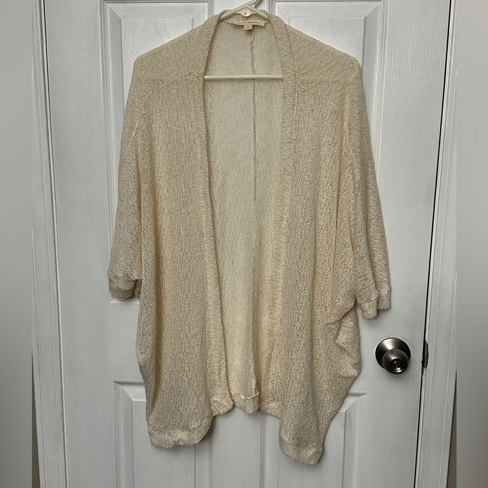 Painted Threads Cream Kimono Cardigan Size Large